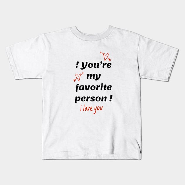 I love you Kids T-Shirt by Cachorro 26